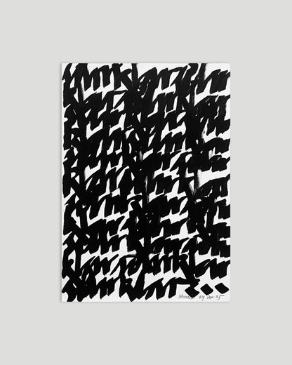 Chirografische Studie: »sehr klar 25_1«