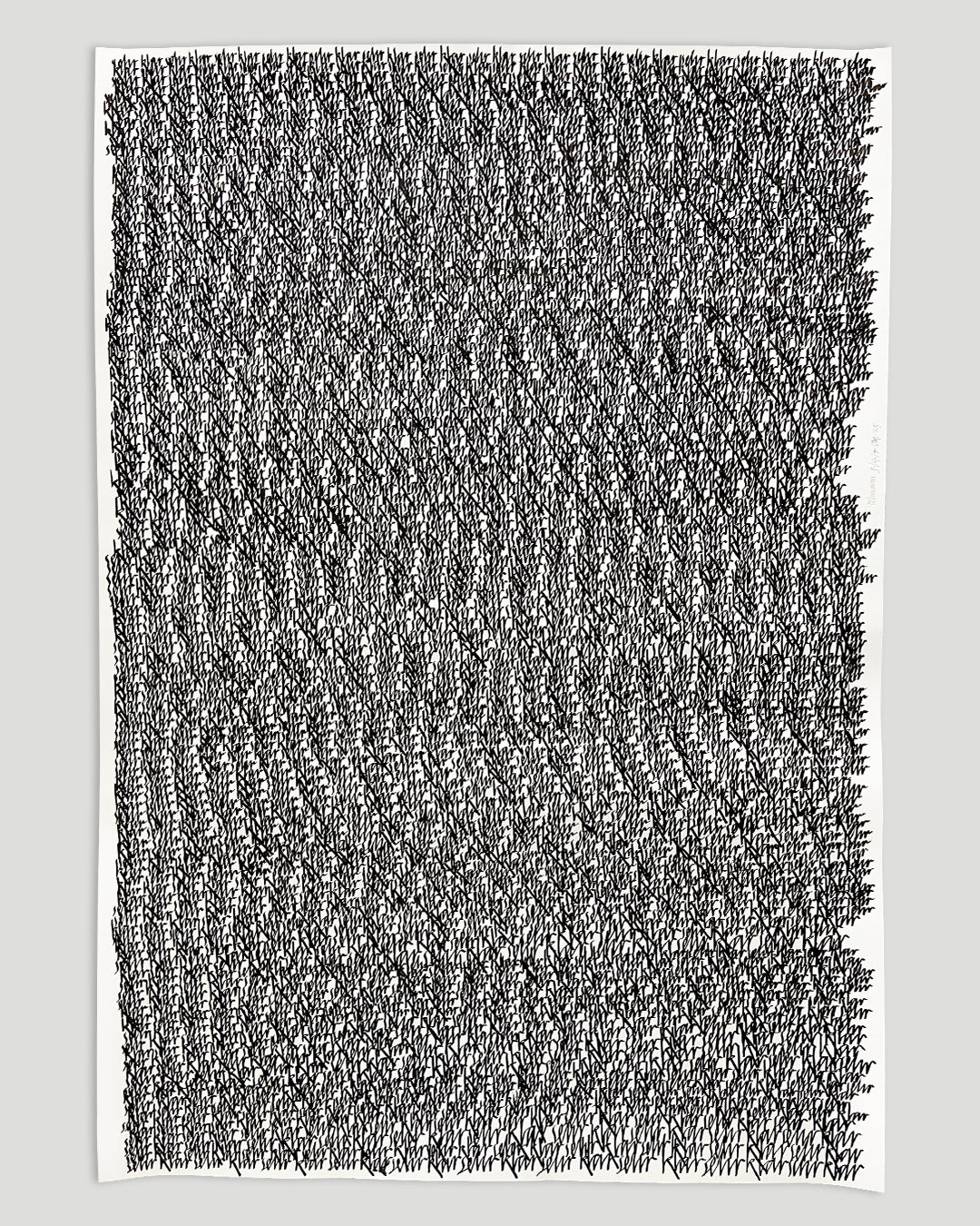 Chirografische Studie: »sehr klar 25_6«